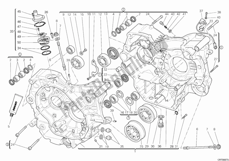 Todas as partes de Bloco Do Motor do Ducati Monster 796 ABS 2011